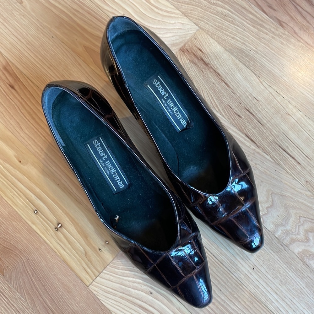 Stuart Weitzman Reptile Skin Pattern Heels - image 2